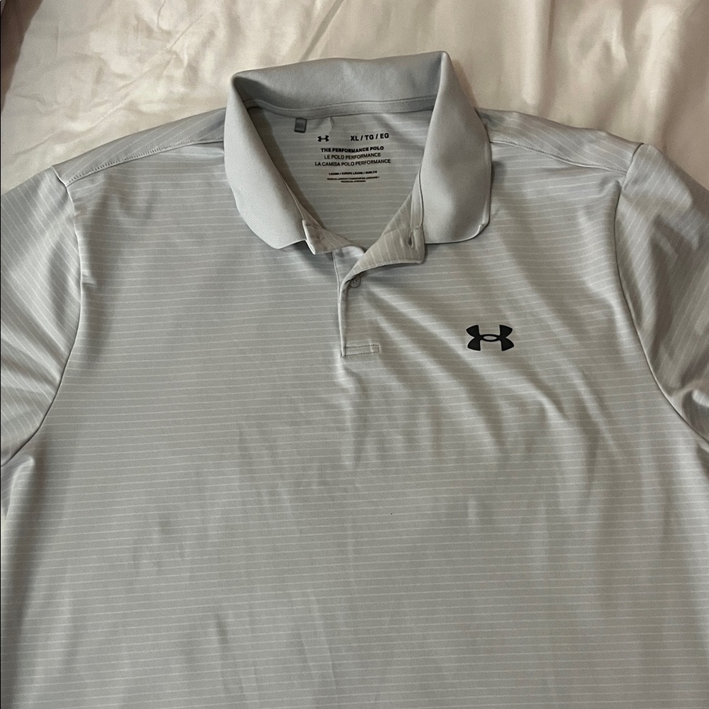 Under Armour Men's Gray Polo Shirt